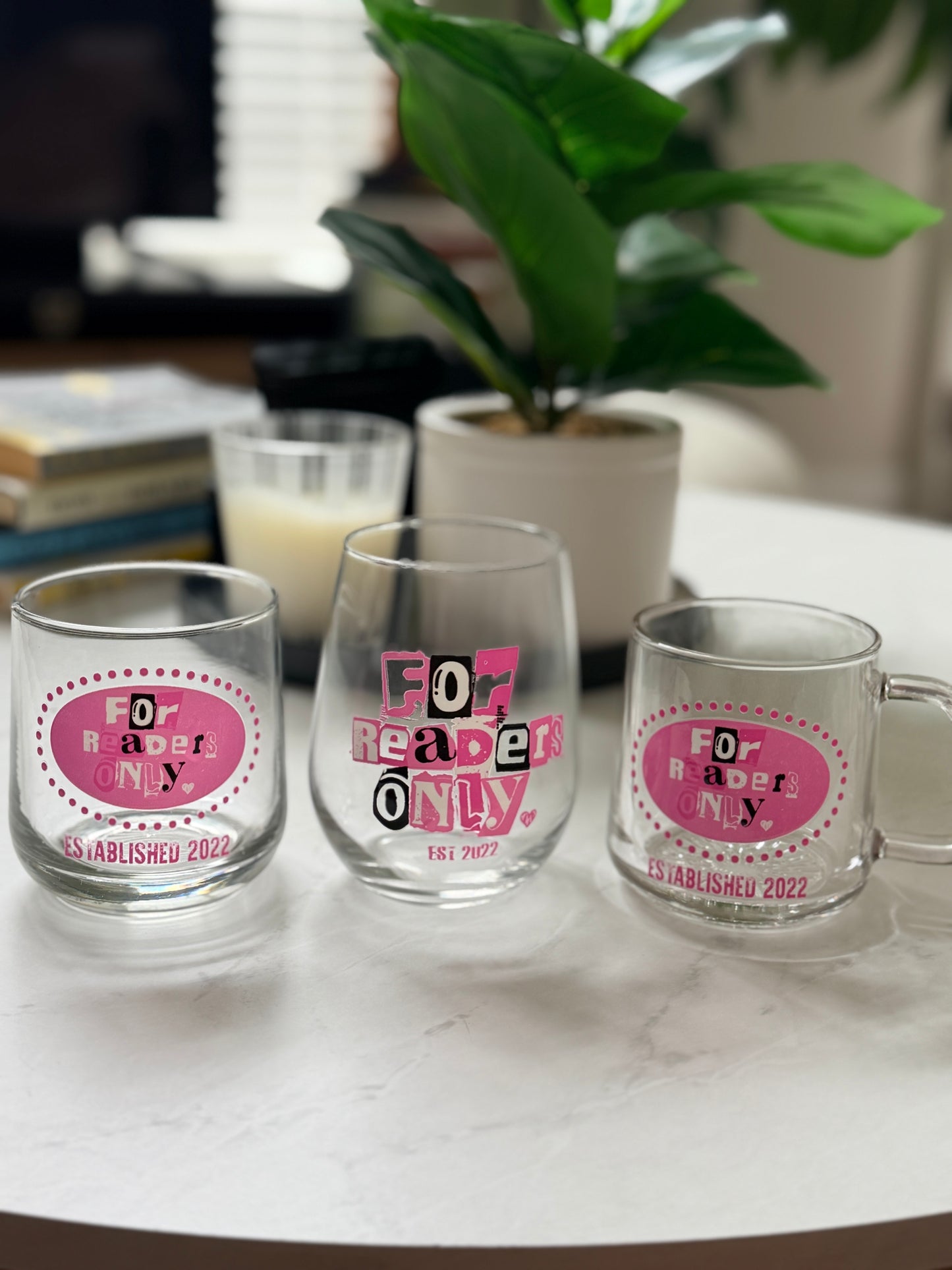 For Readers Only Glassware