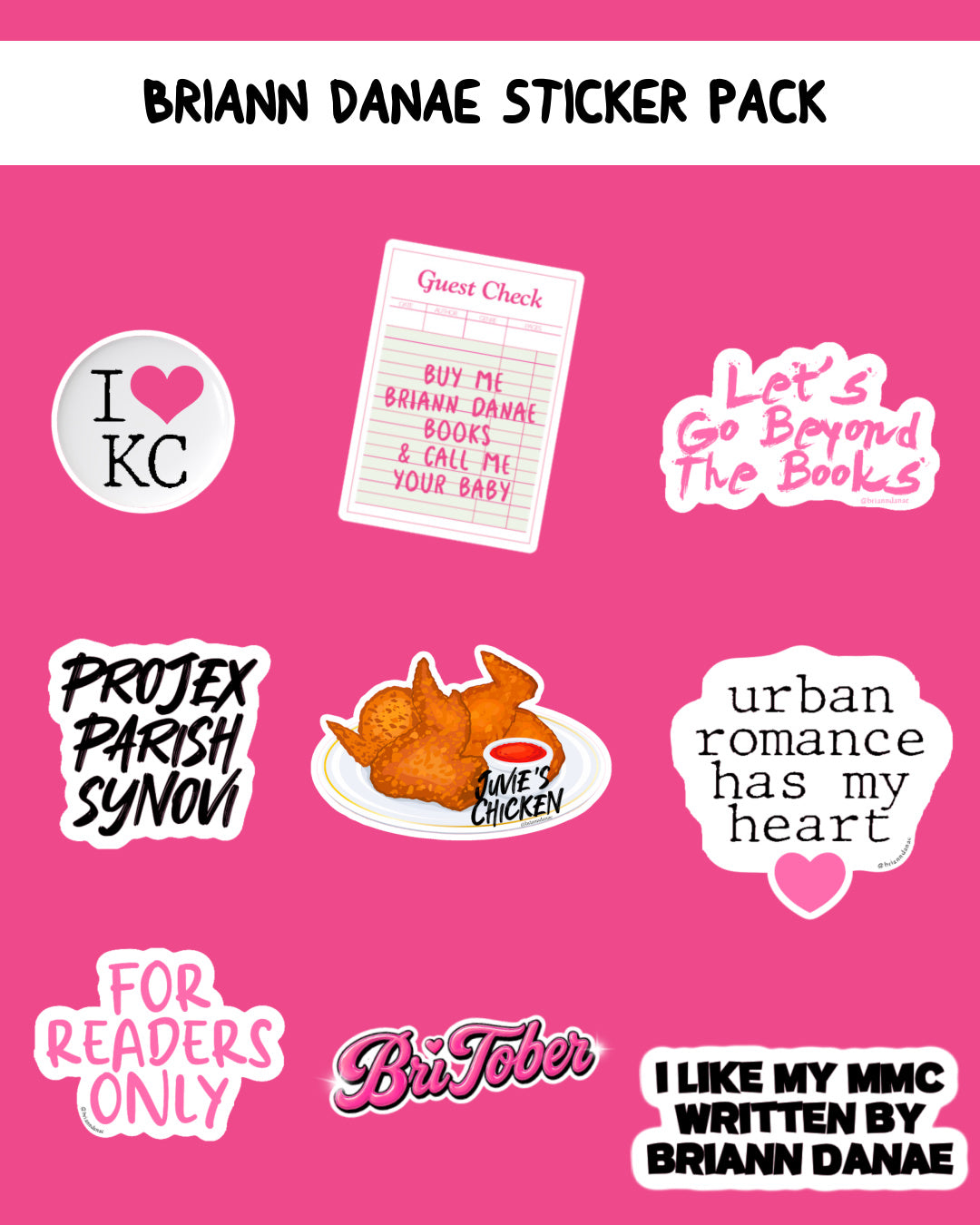BriAnn Danae Sticker Pack
